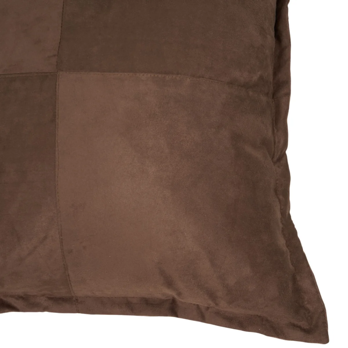 Cleo Faux Suede Cushion - Brown – image 4