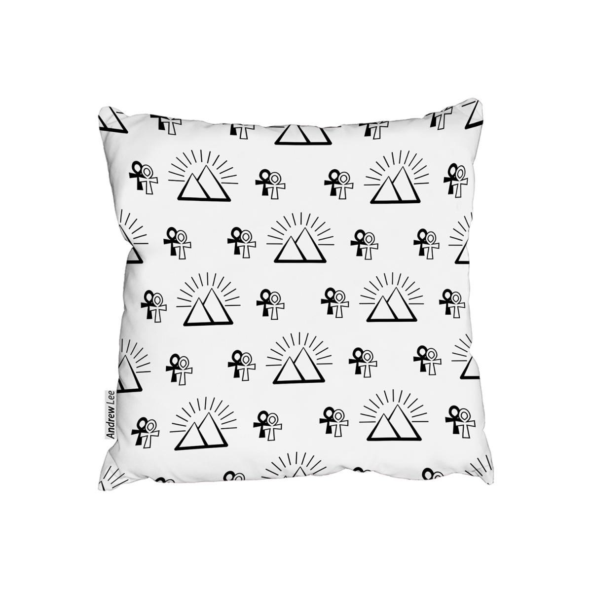 Egyptian Pyramid And Ankh Cushion - White / 60cm – image 2