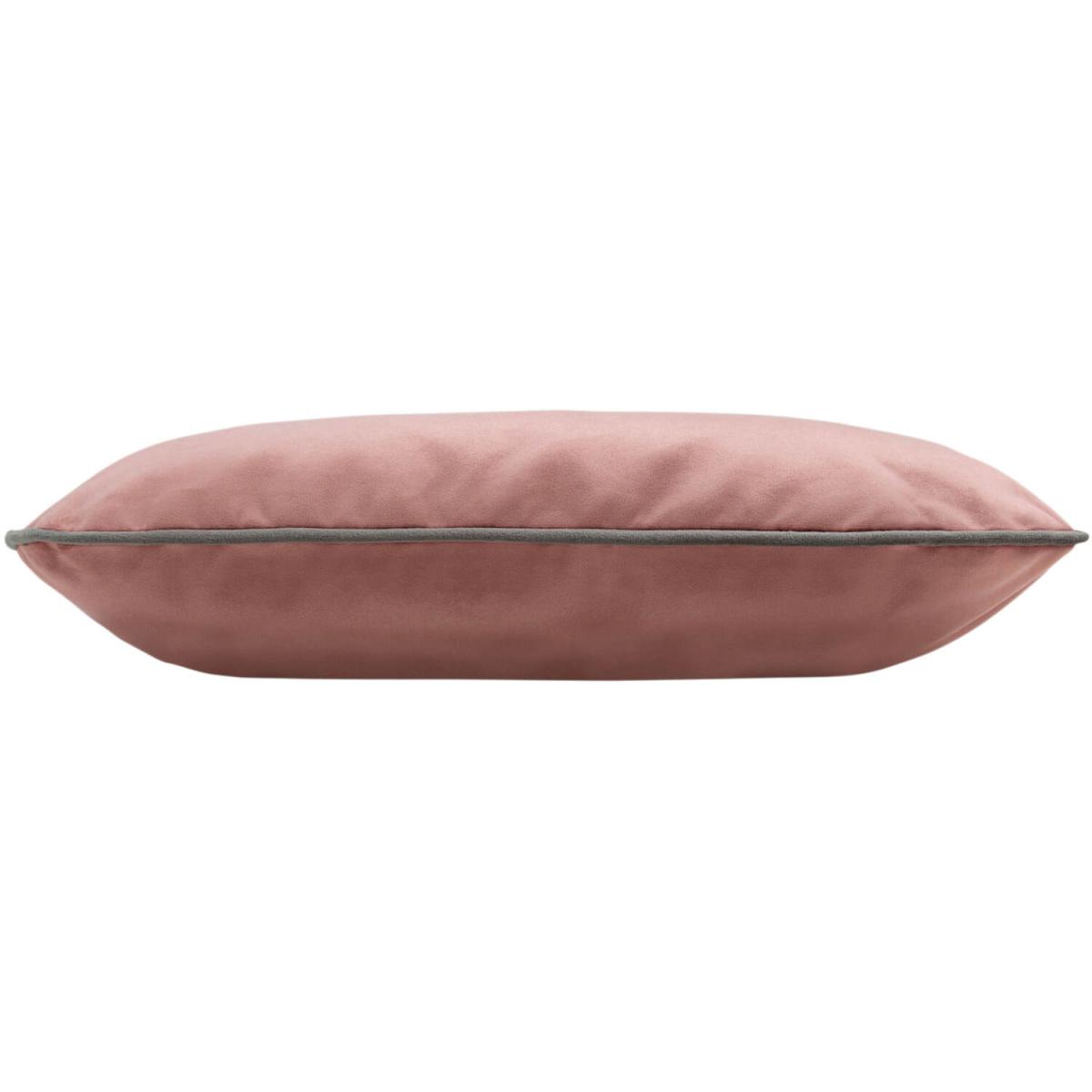 Two-Tone Plush Velvet Lumbar Cushion 50x30cm - Pink – image 2