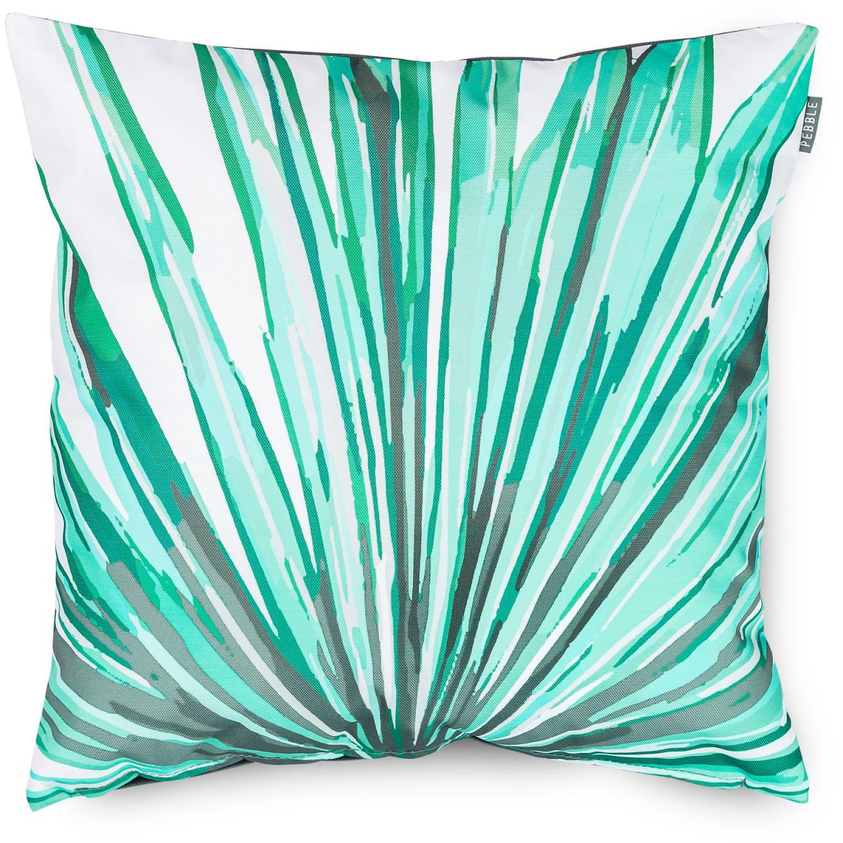 Palm Print Outdoor Cushion - Palm Print/Lime Green – image 2