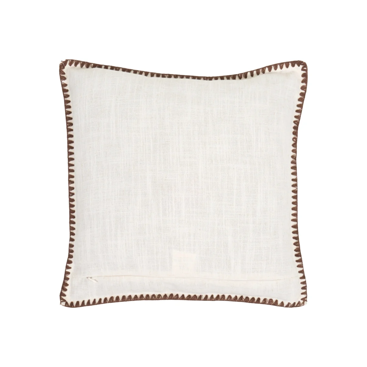Margot Stitch Edge Cushion - Natural – image 1