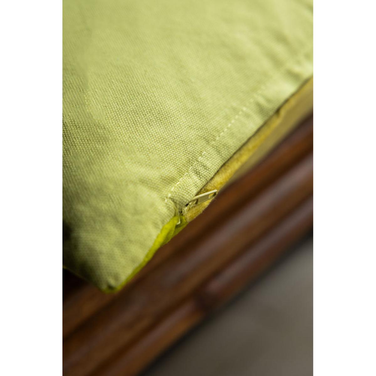 HKliving Yellow & Green Stripe Velvet Cushion – image 6