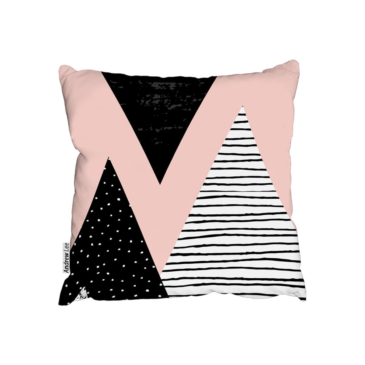 Geometric Triangles Outdoor Cushion - Pink / 45cm – image 1