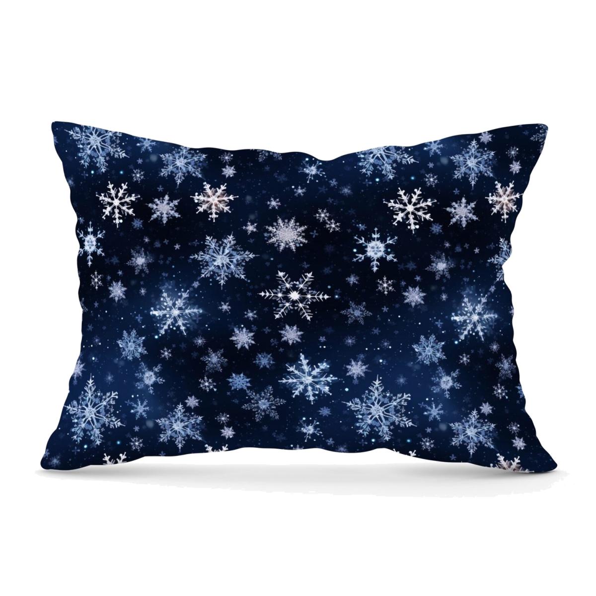 Dreamy And Magical Snowflake Cushion - Blue / 28cm