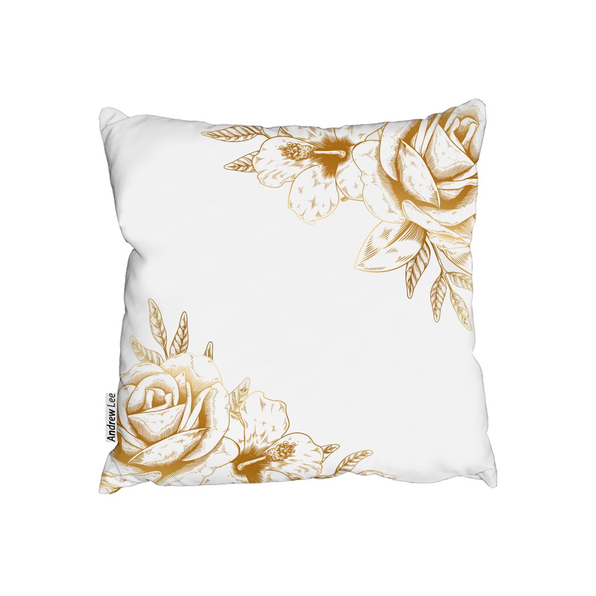 Gold Rose Cushion - Yellow / 60cm – image 2