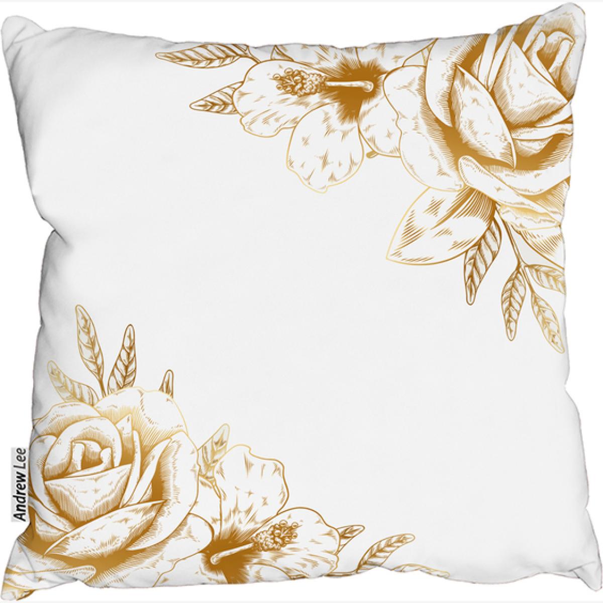 Gold Rose Cushion - Yellow / 60cm – image 1