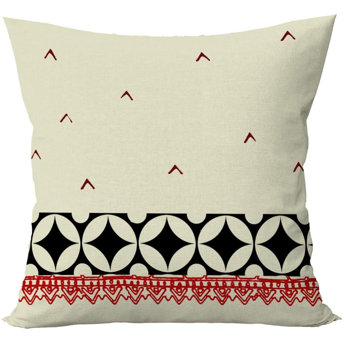Boho Geometric Cushion - Yellow / 60cm – image 2