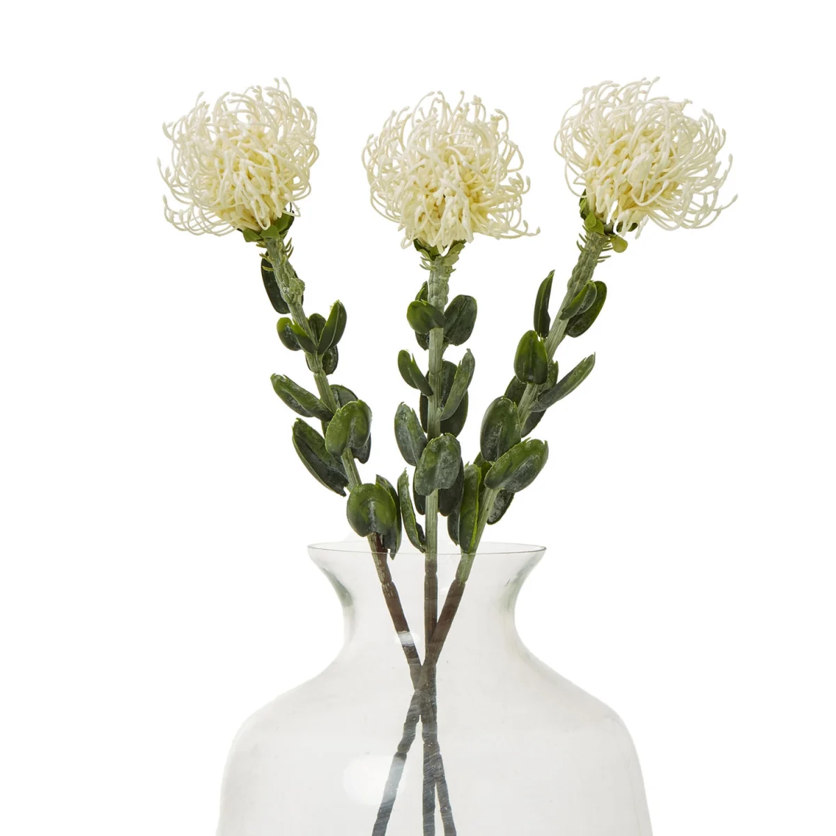 Hill Interiors Pincushion Protea Spray Artificial Flower - Cream – image 2