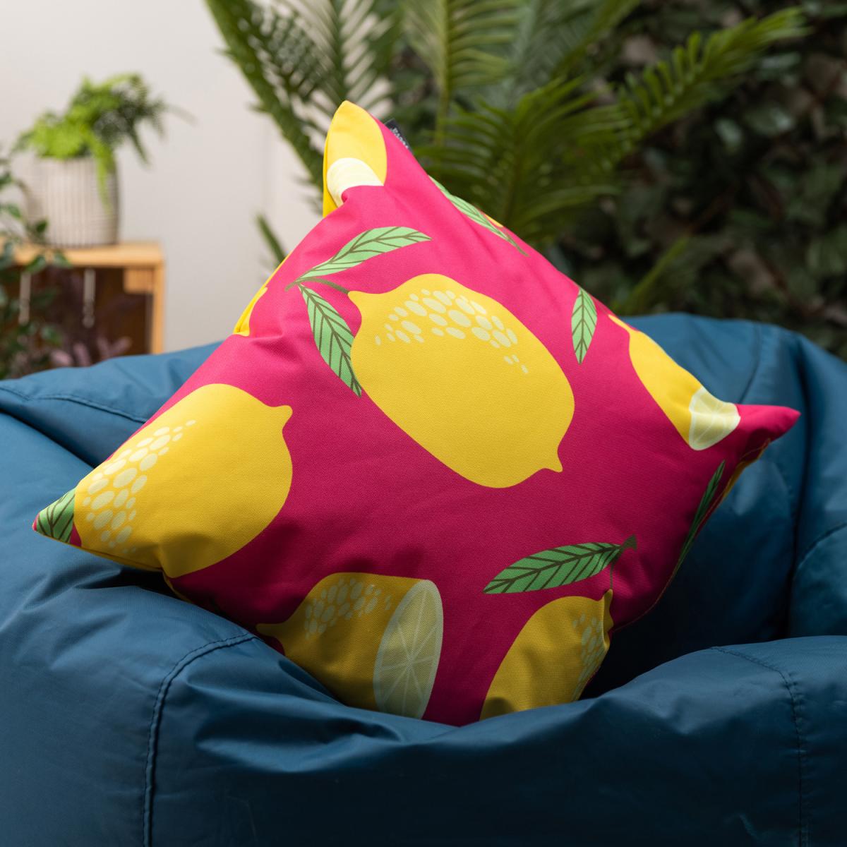 Veeva Fruity Prints Outdoor Cushion - First Collection (Set of 4) - Yellow – image 5