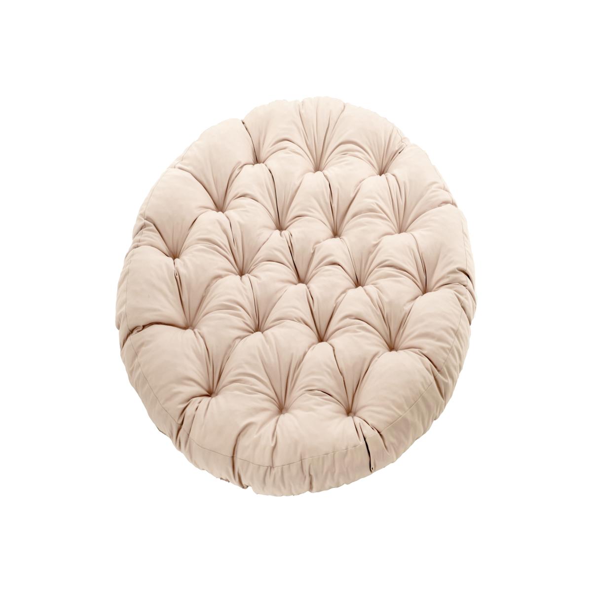 Outdoor Water-Resistant Round Papasan Swing Cushions - Stone