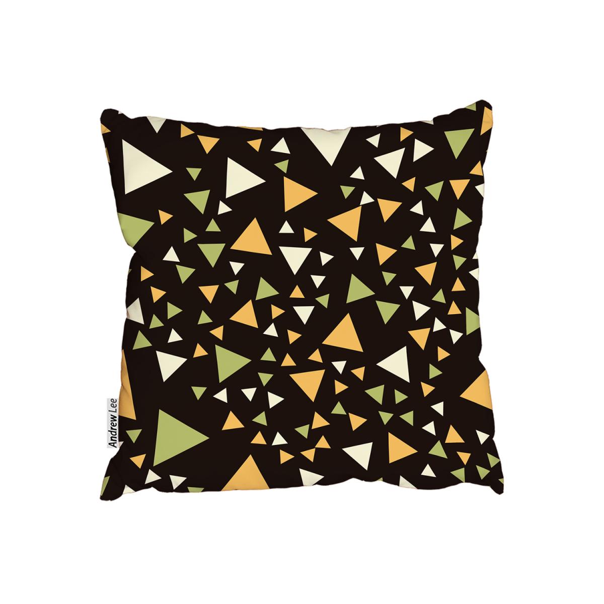 Triangles Outdoor Cushion - Black – image 2