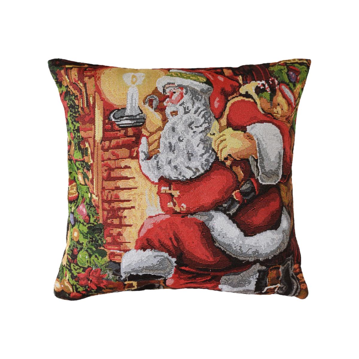 Santa Claus Filled Cushion - Multi