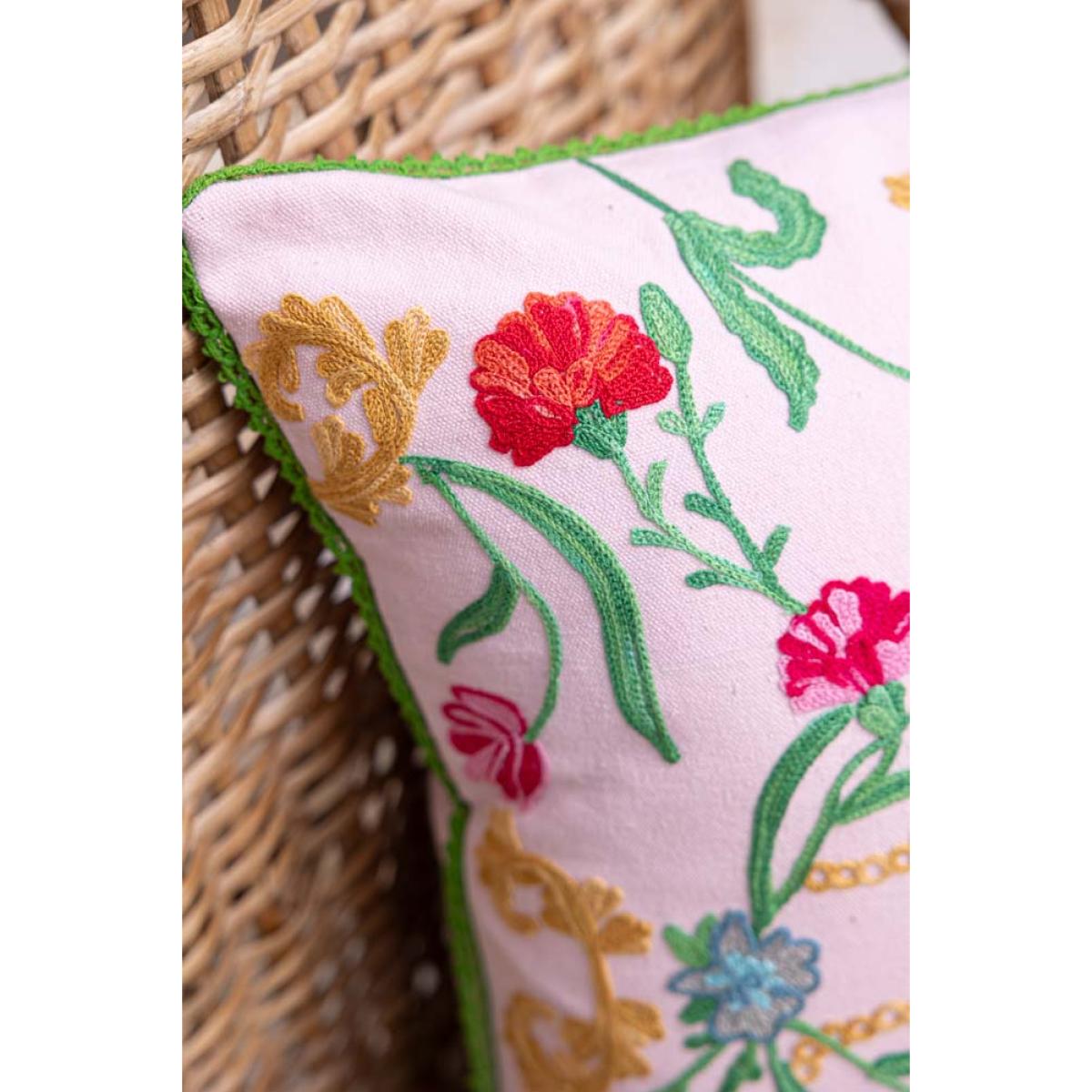 Wild Embroidered Cushion – image 3