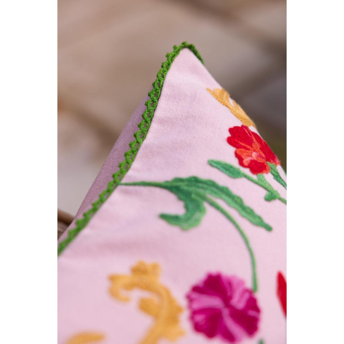 Wild Embroidered Cushion – image 4