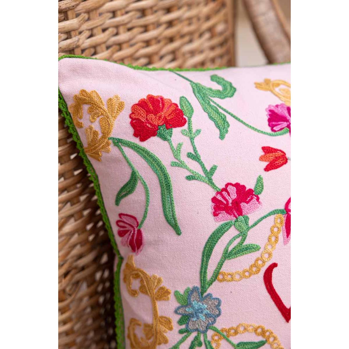 Wild Embroidered Cushion – image 6