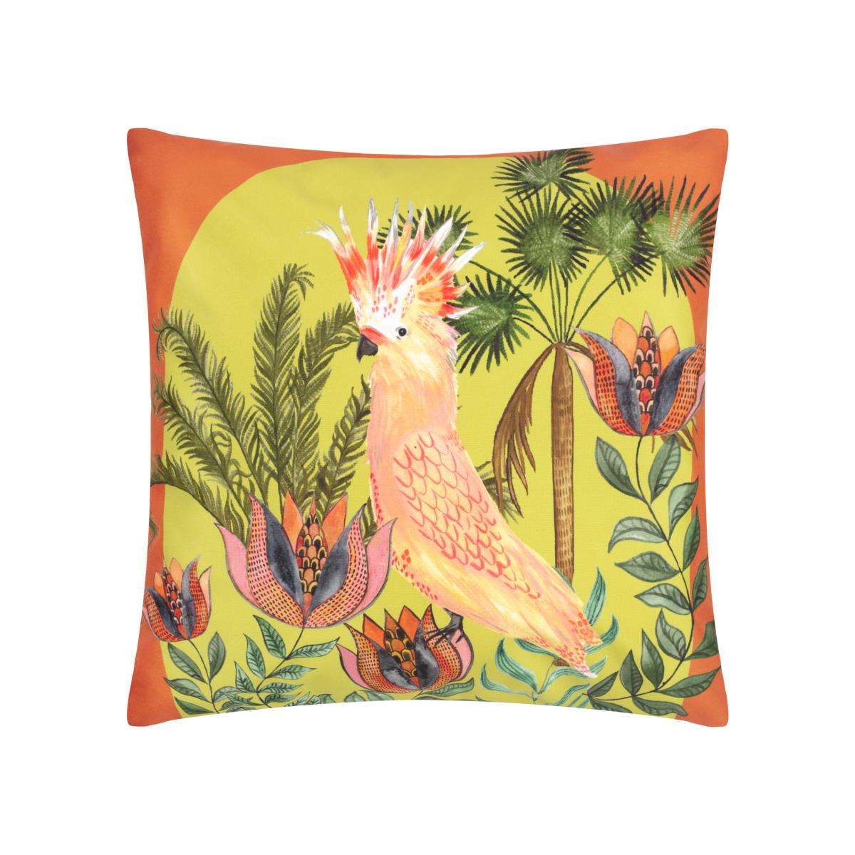 Cockatoo Exotic Outdoor Filled Cushion - Multicolour