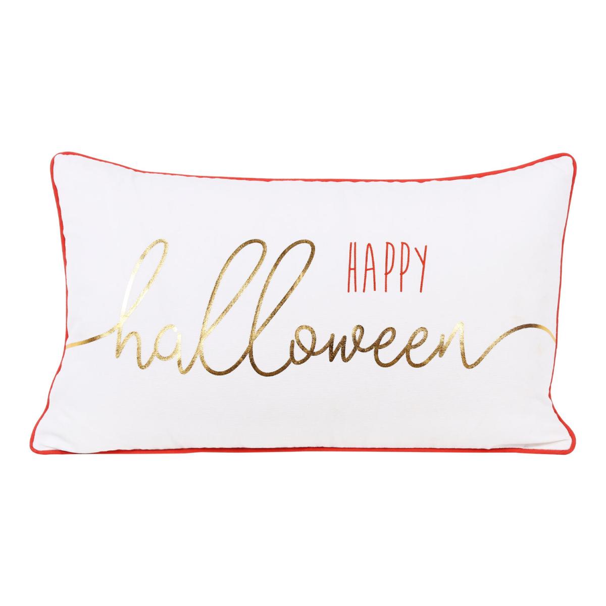 Happy Halloween Foiled Cushion - Rust – image 2