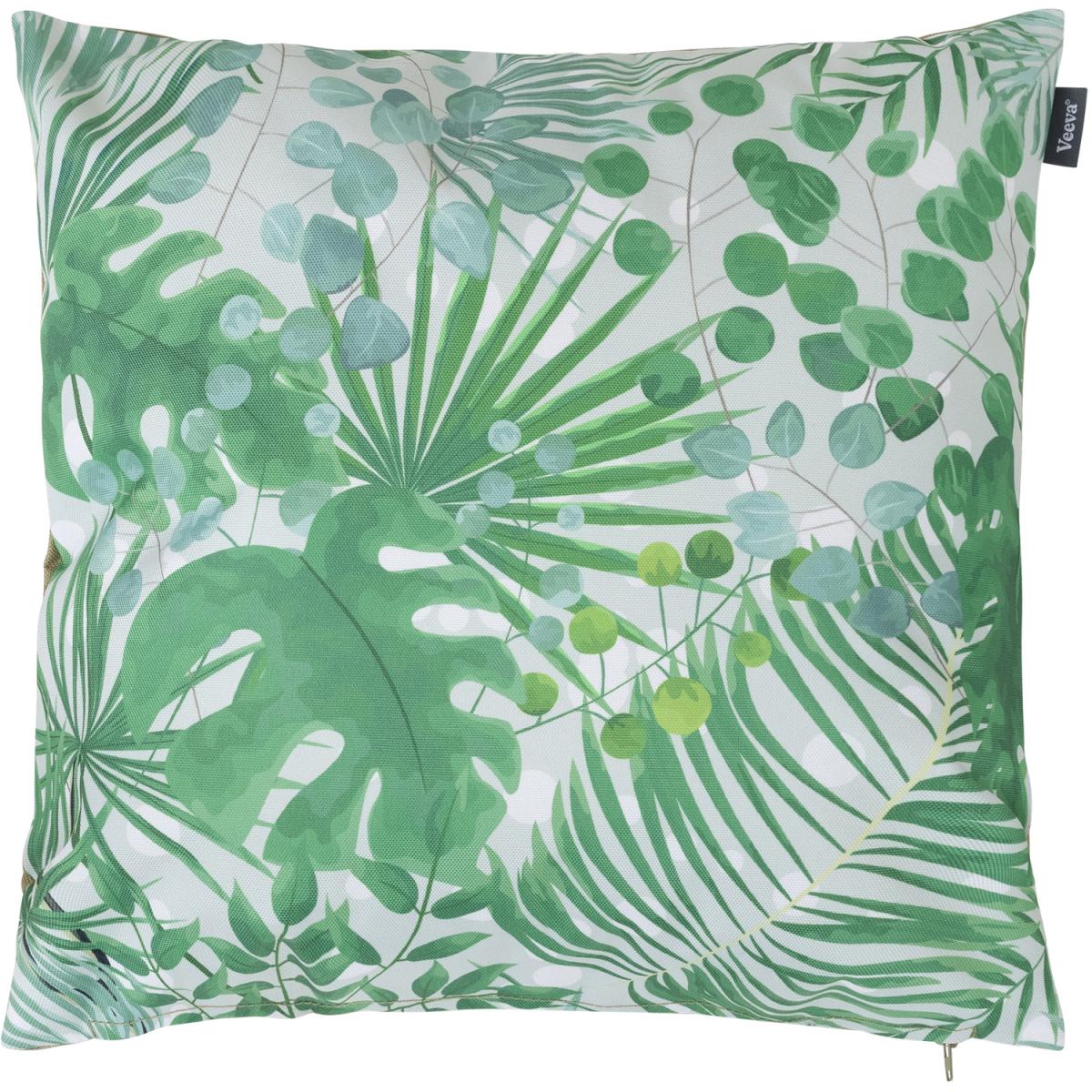 Veeva Eucalyptus Print Outdoor Cushion - Olive Reverse - Green / 2 – image 3