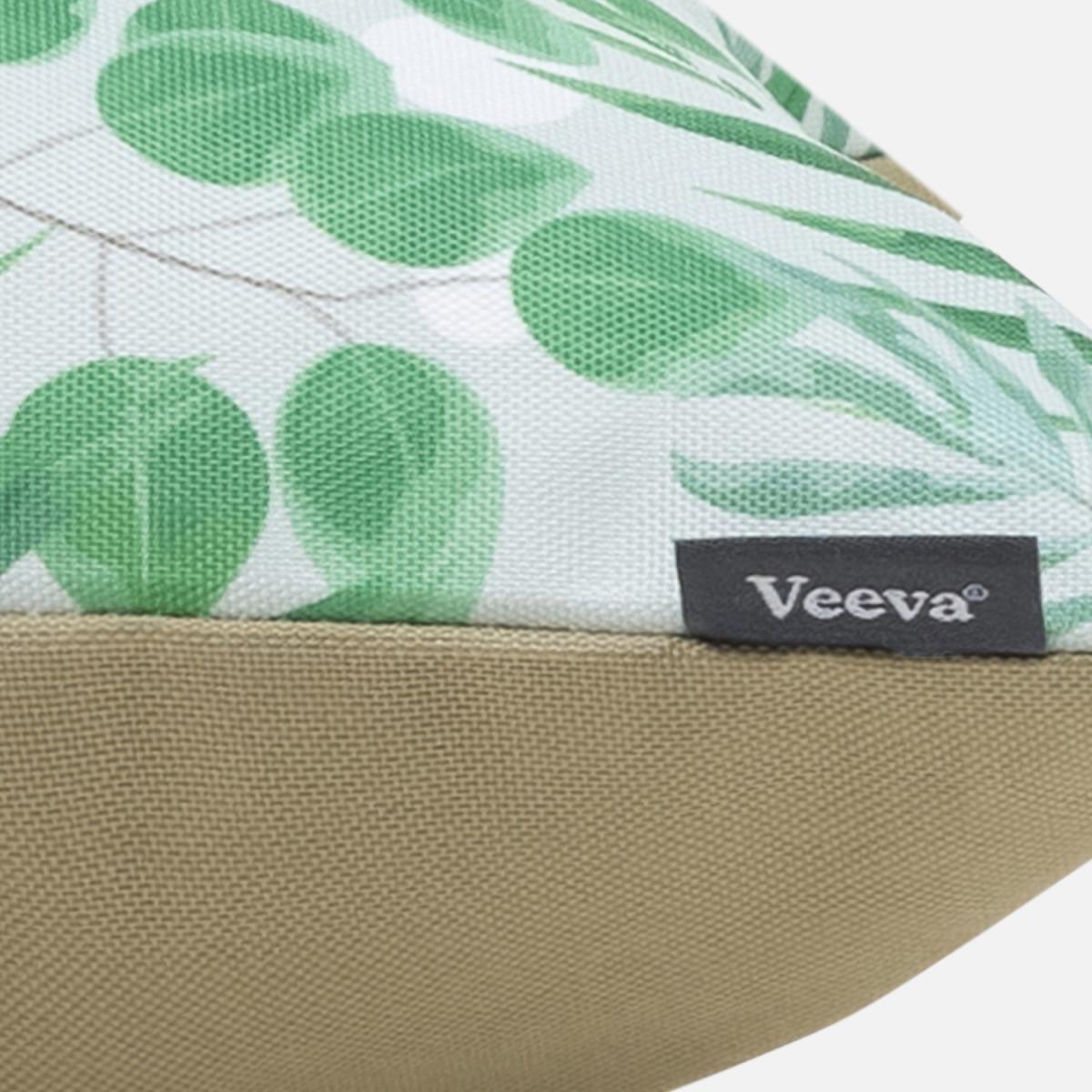 Veeva Eucalyptus Print Outdoor Cushion - Olive Reverse - Green / 2 – image 6