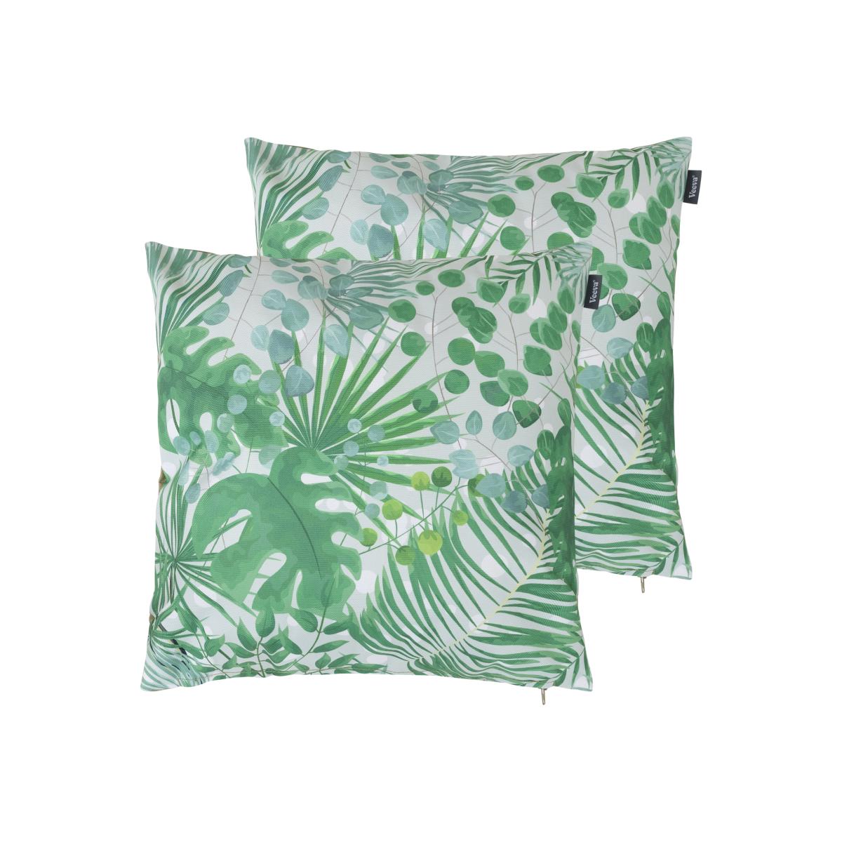 Veeva Eucalyptus Print Outdoor Cushion - Olive Reverse - Green / 2 – image 1