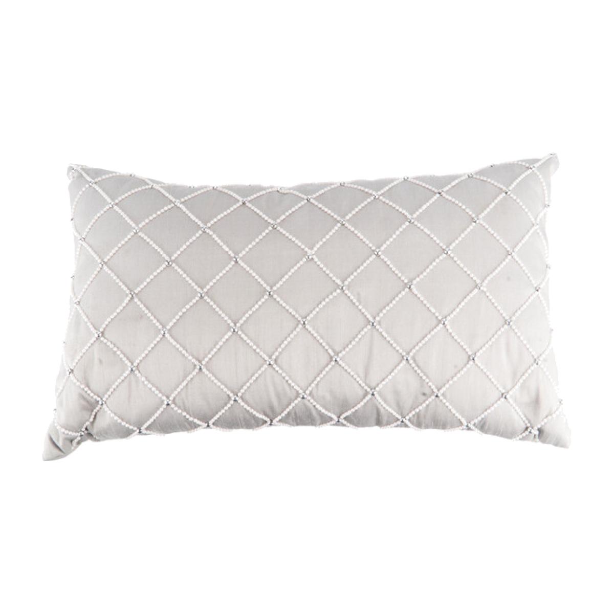 Ava Boudoir Cushion - Silver – image 1