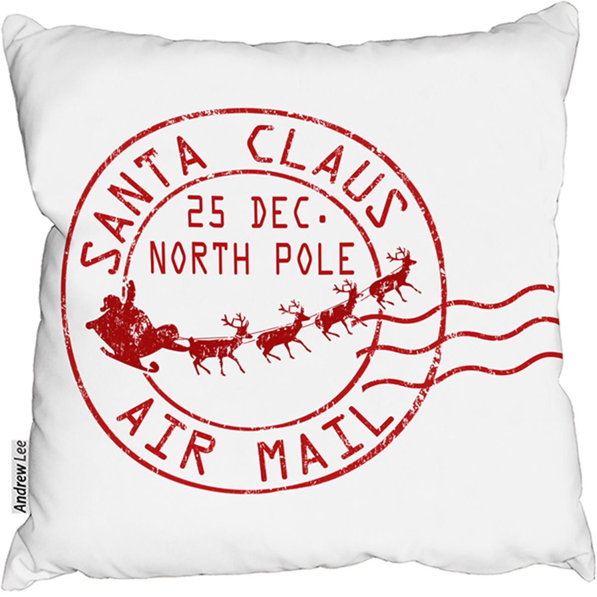 Santa Claus Air Mail Outdoor Comfy Cushion - Red / 60cm – image 2