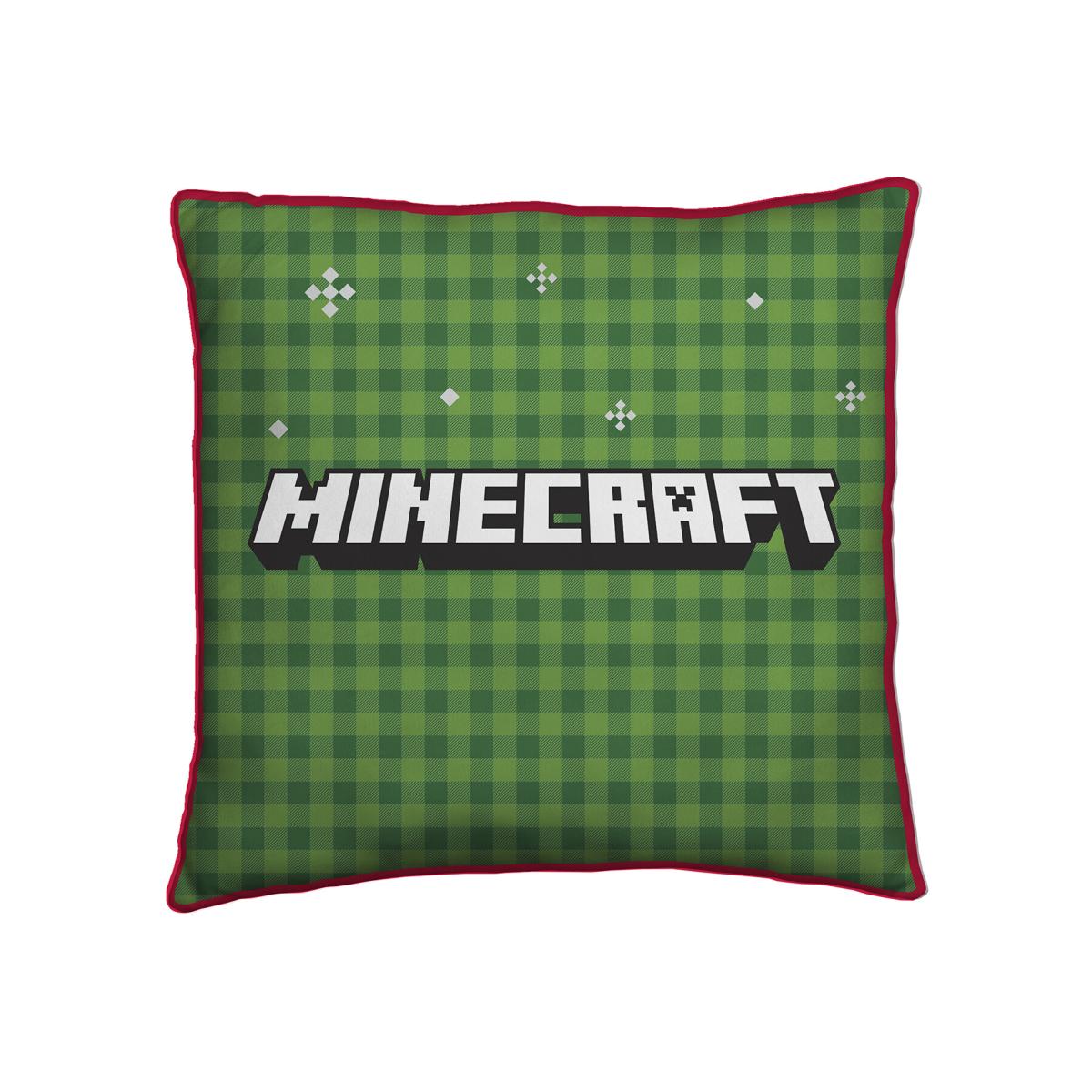 Minecraft Snowy Square Cushion - Multicolour
