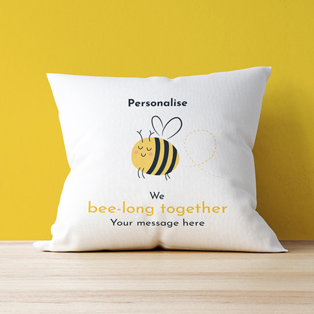 Personalised Cushion - We Bee-Long Together