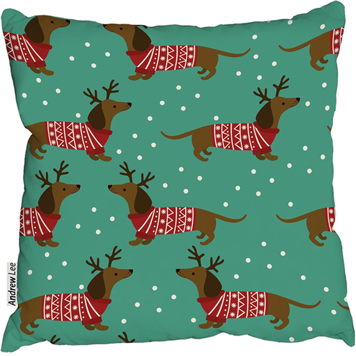 Dutchshunds In Christmas Outdoor Comfy Cushion - Green / 60cm – image 2