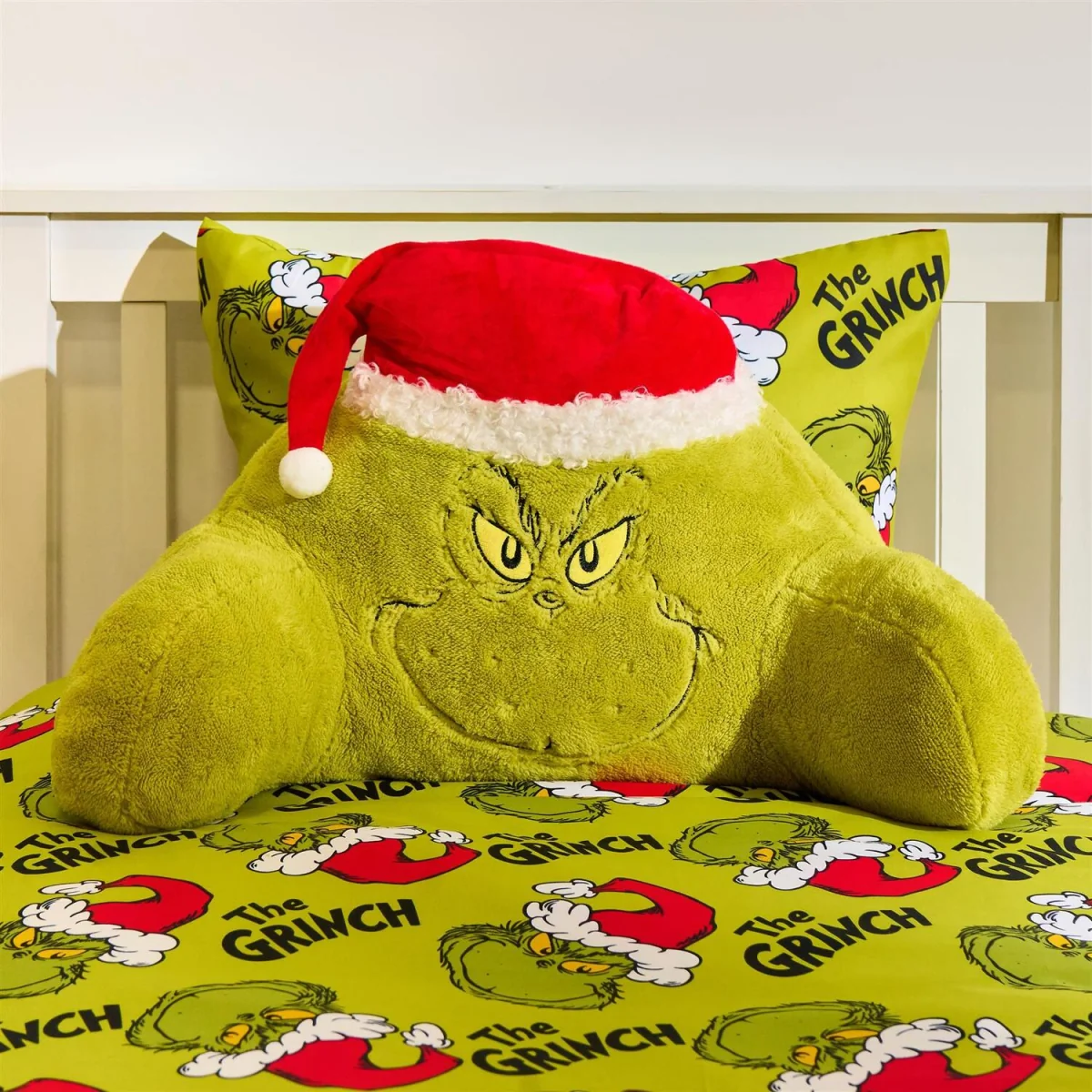 OHS Kids Leopard Fleece Cuddle Cushion - Green – image 2