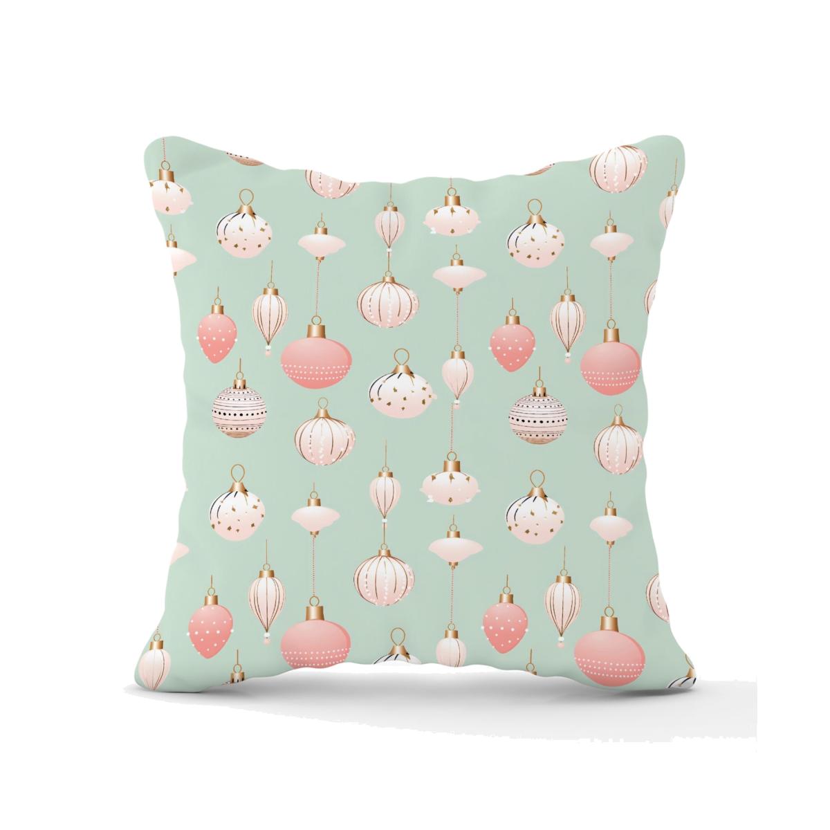 Christmas Decorations Pink And Green Outdoor Cushion - Green / 45cm