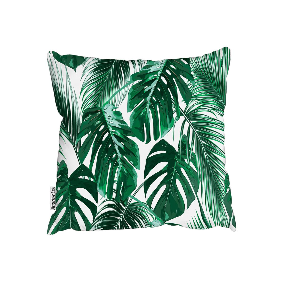 Palm Leaves Outdoor Cushion - Green / 45cm – image 2
