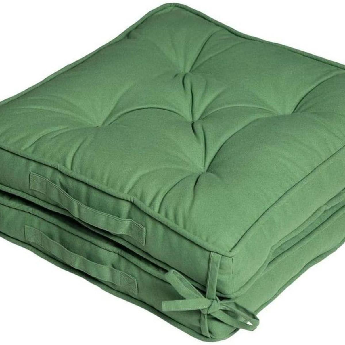 Cotton Travel Support Booster Cushion - Forest Green – image 2