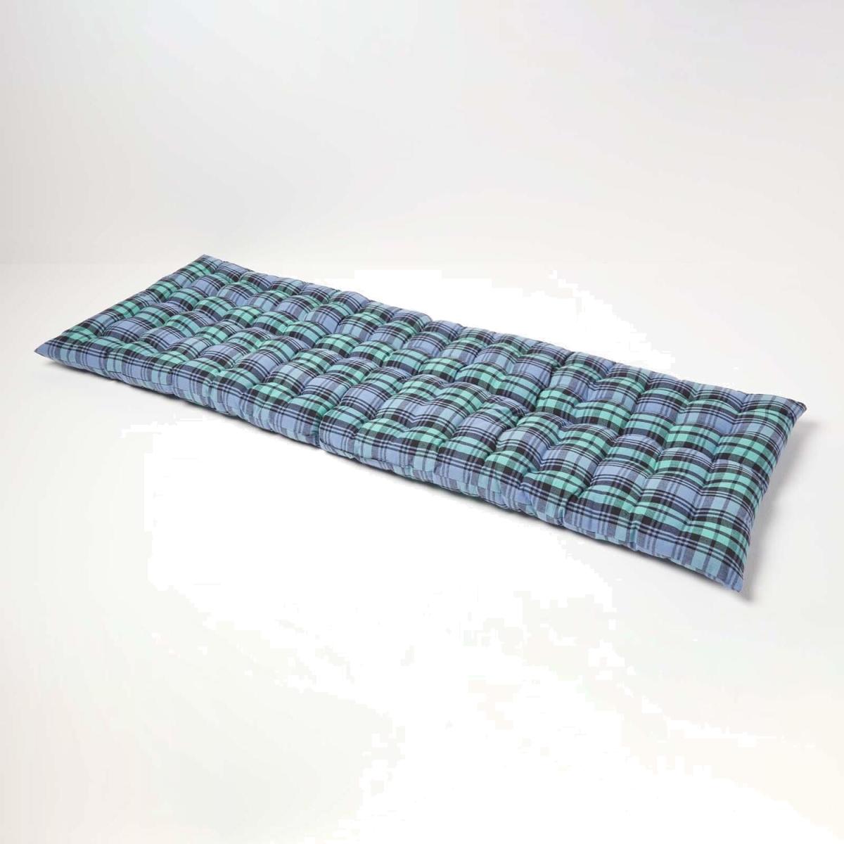 Tartan Garden Bench Pad Cushion - Black Watch / 143cm – image 1