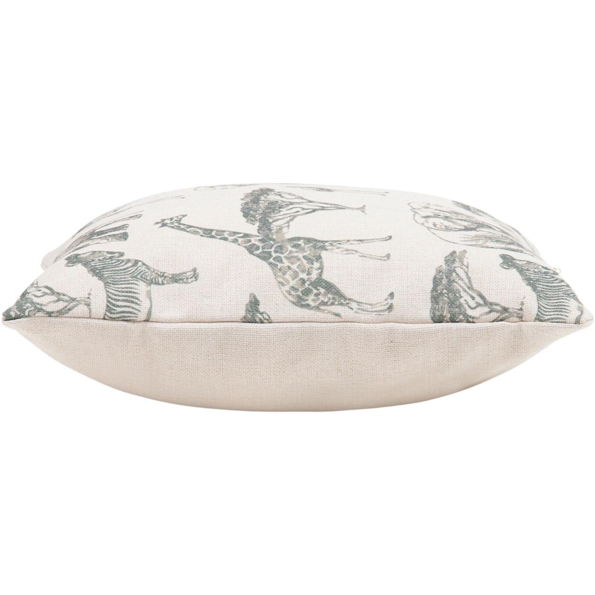Safari Print Outdoor Cushion (Set of 2) - White – image 3