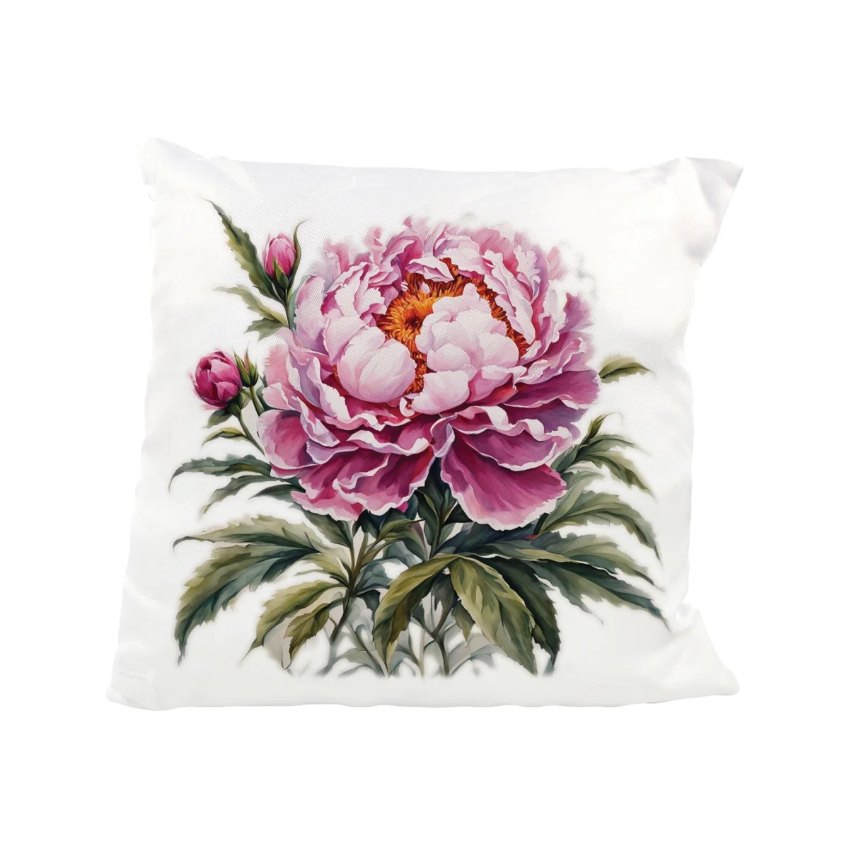 Garden Watercolours Peony Cushion - Multi – image 1