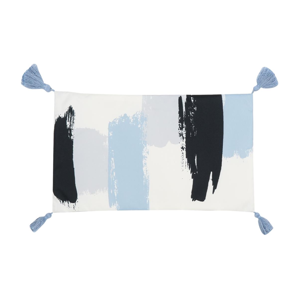 Brushstroke Outdoor Cushion - Blue