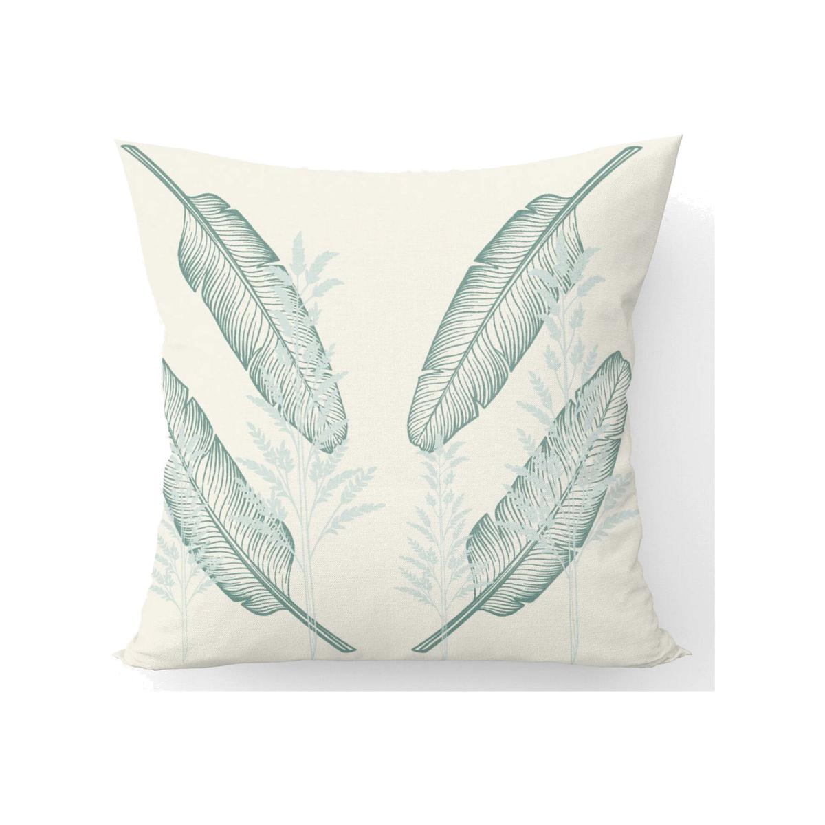 Green Feather Leaves Cushion - Green / 45cm – image 1