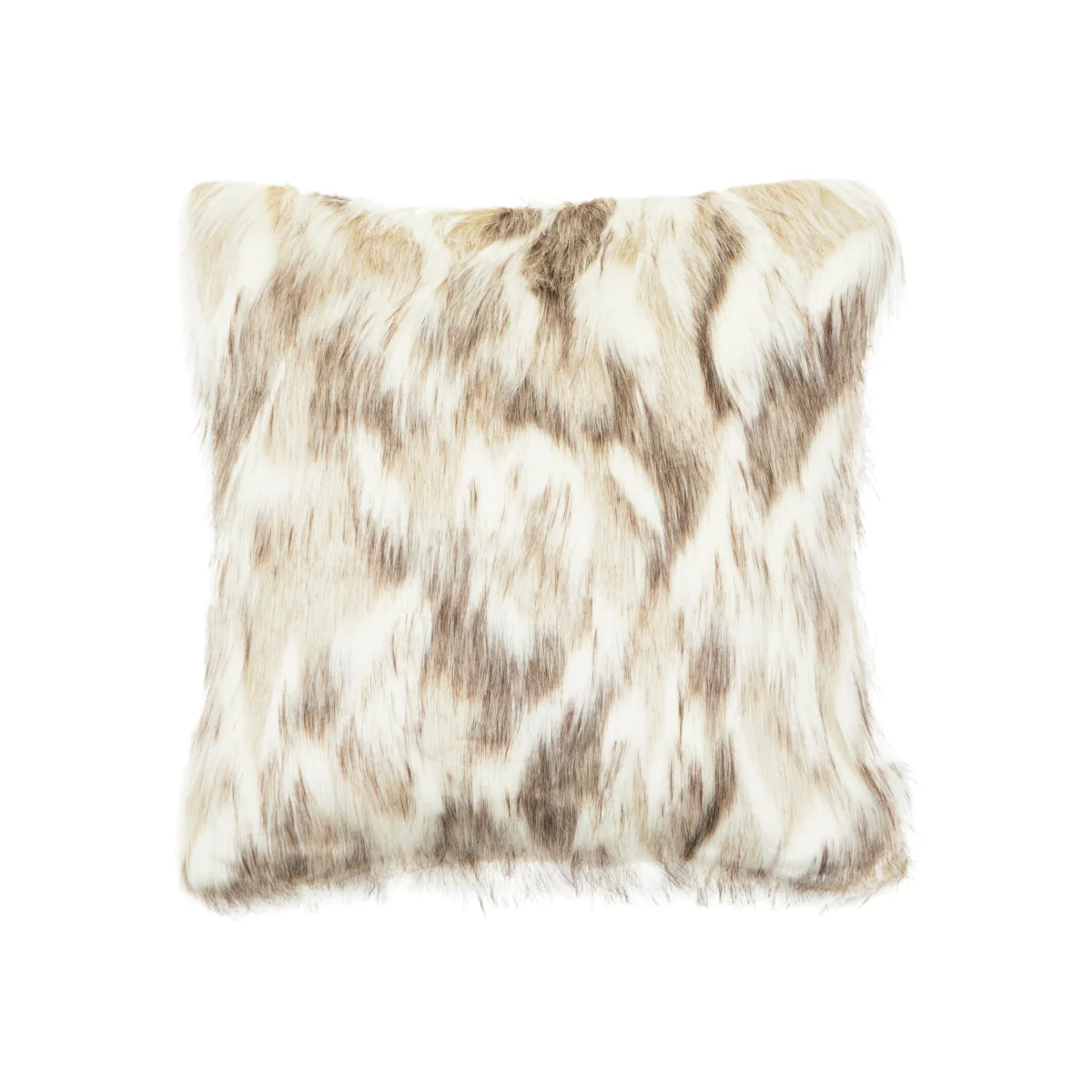 Bosie Lamina Natural Fur Square Fur Cushion - White – image 1
