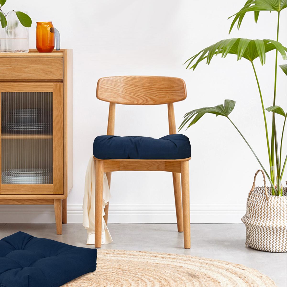 Costway Patio Cushions 50 x 50cm Outdoor Seat Cushions - Navy – image 7
