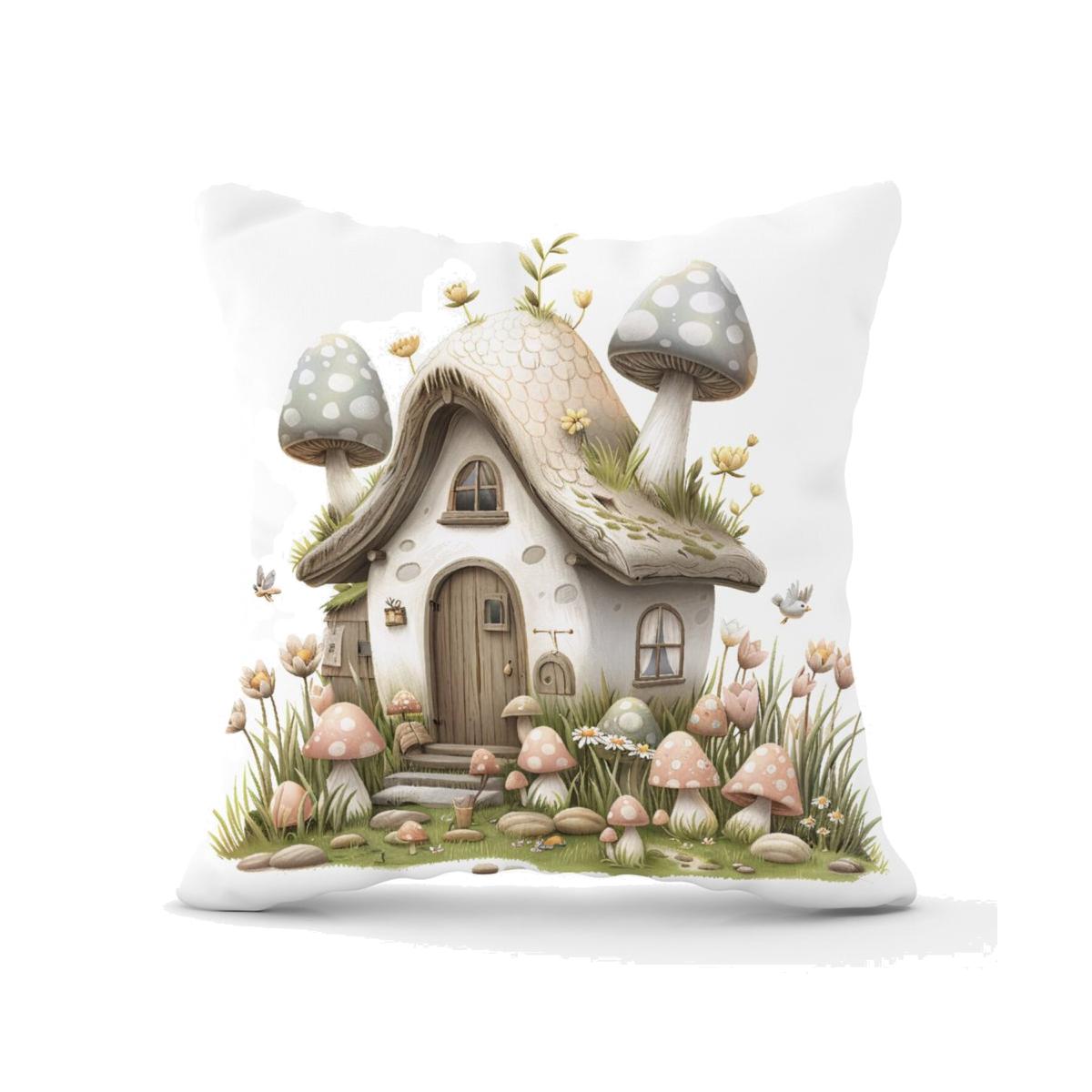 Sweet Easter Cottage Cushion - Neutral / 45cm