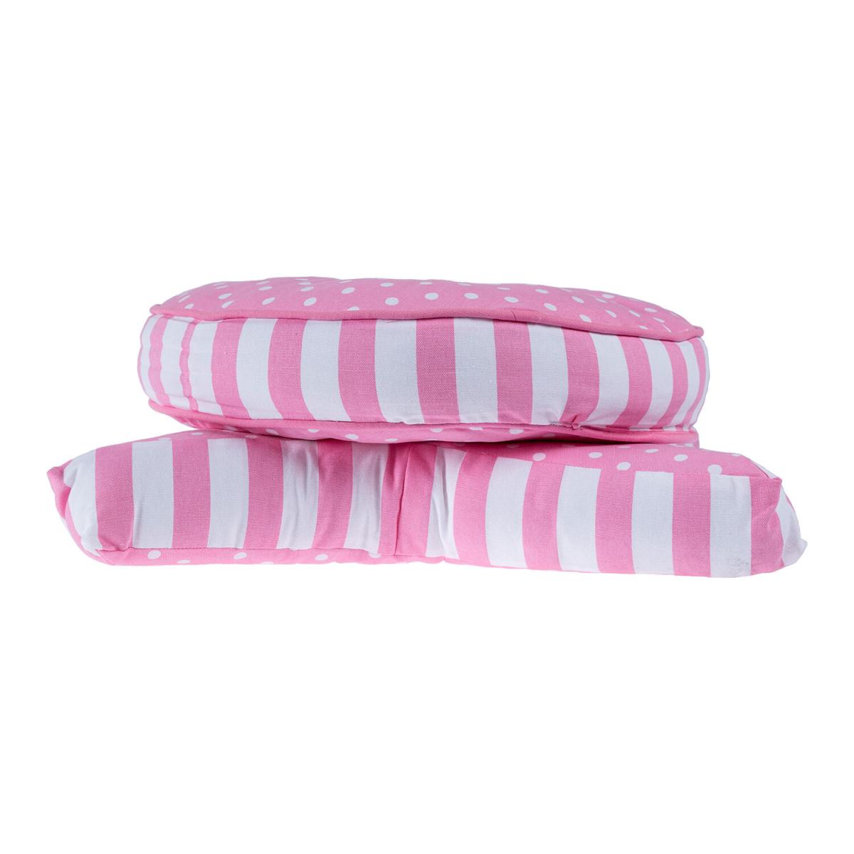 Polka Dots Star Floor Cushion - Pink – image 4