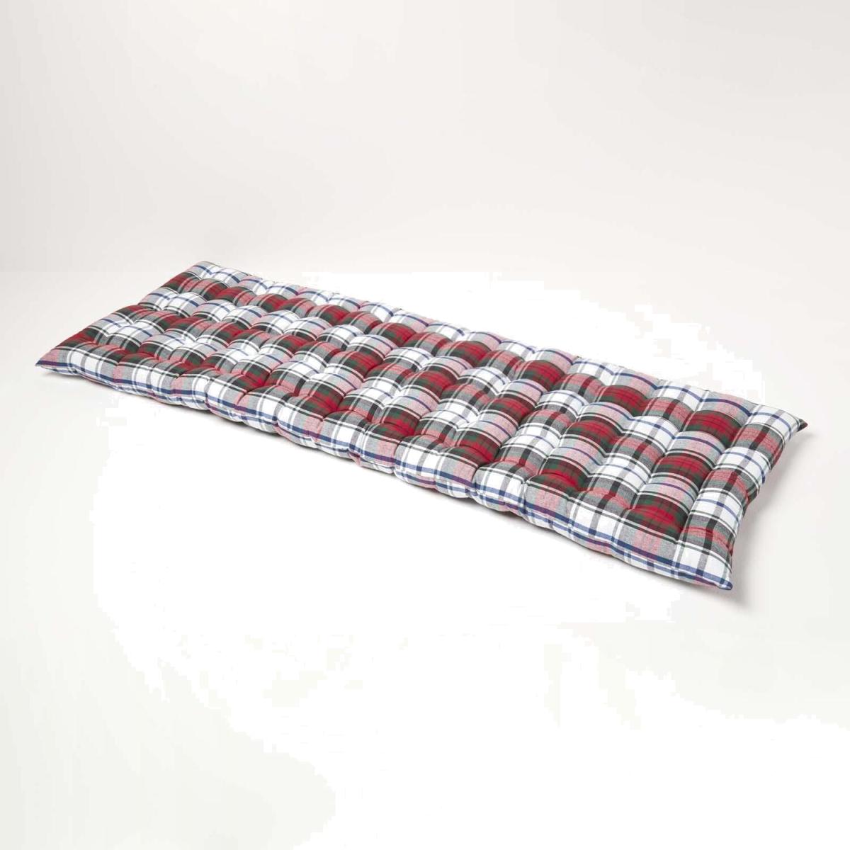 Tartan Garden Bench Pad Cushion - MacDuff / 143cm – image 1
