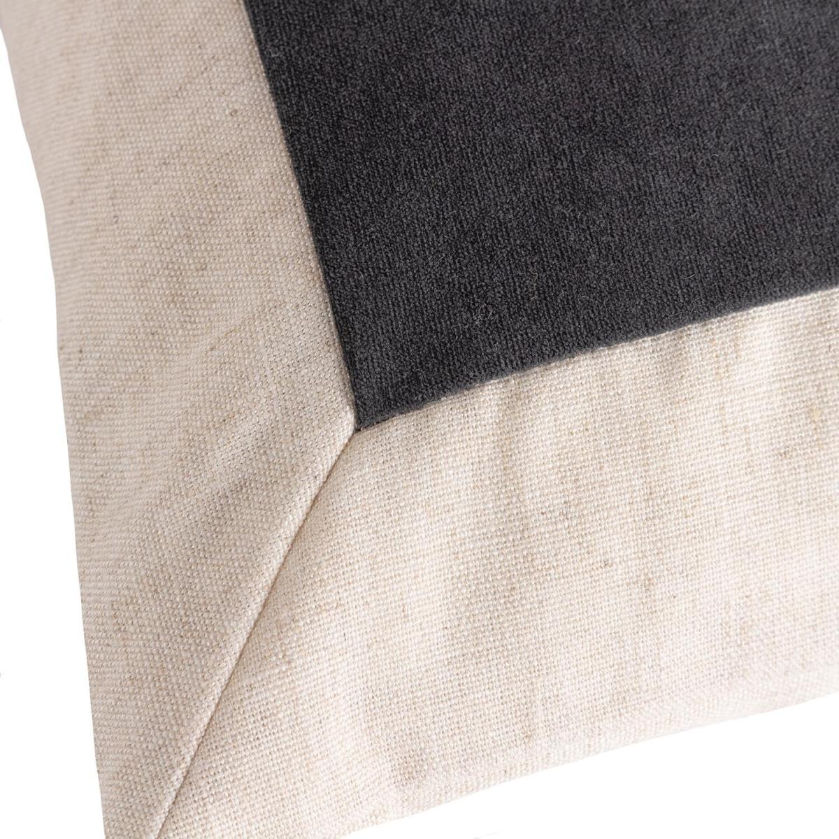 Auden Linen Velvet Cushion - Flint – image 3