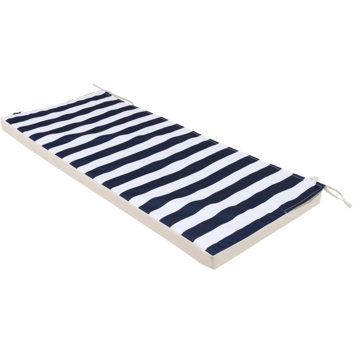 Veeva Deck Stripe Small Bench Pad - Navy Blue – image 3