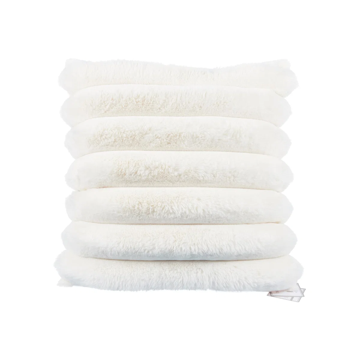Divante Verbier Faux Fur Cushion - Ivory