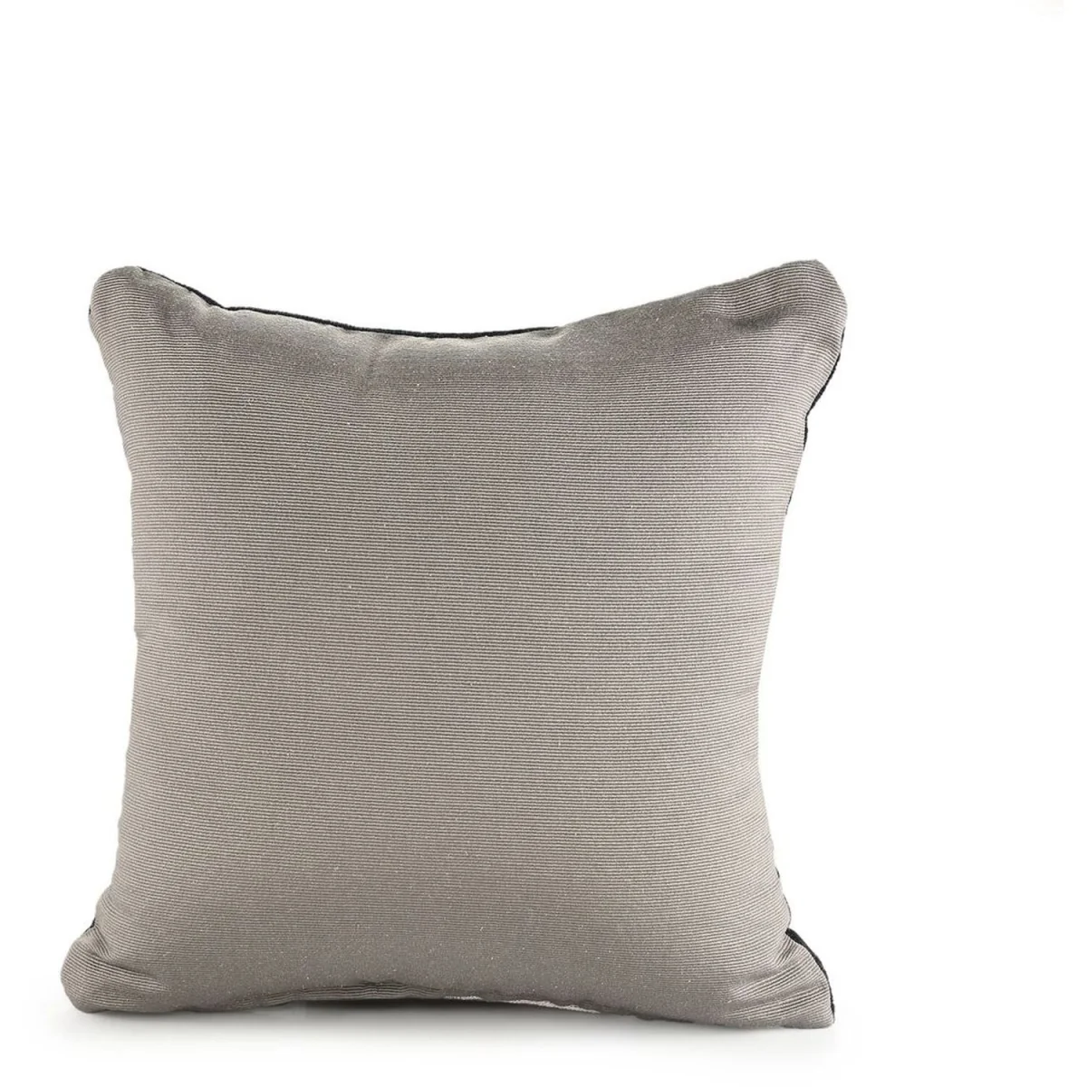 Noel Square Luxury Chenille Xmas Grey Stag Filled Cushion - Grey – image 4