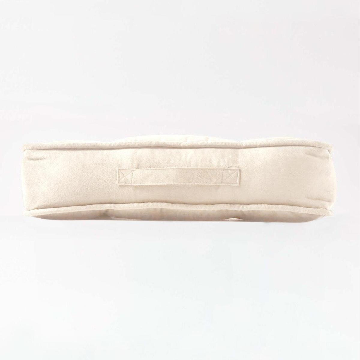 Armchair Booster Cushion with Faux Suede Cover - Cream – image 4