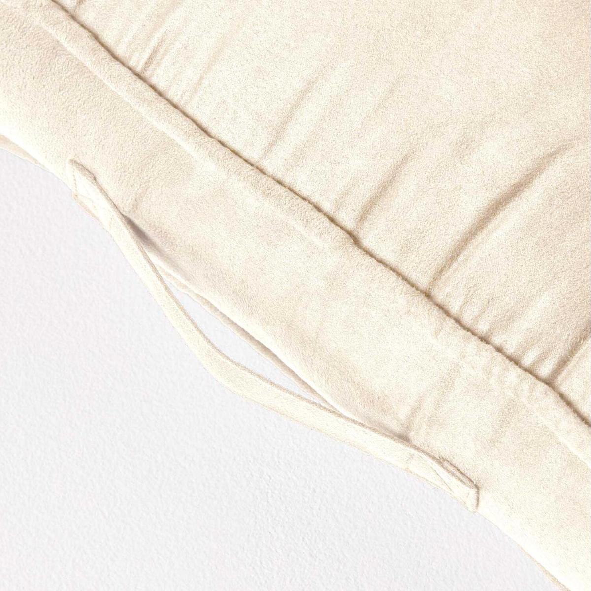 Armchair Booster Cushion with Faux Suede Cover - Cream – image 5