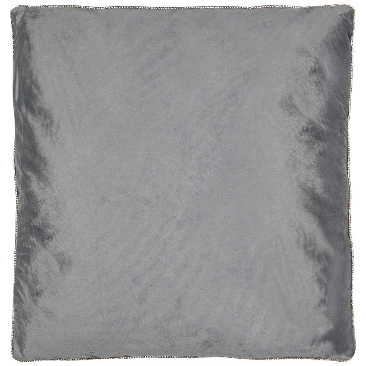 Aurelia Diamante Edge Cushion - Grey – image 1
